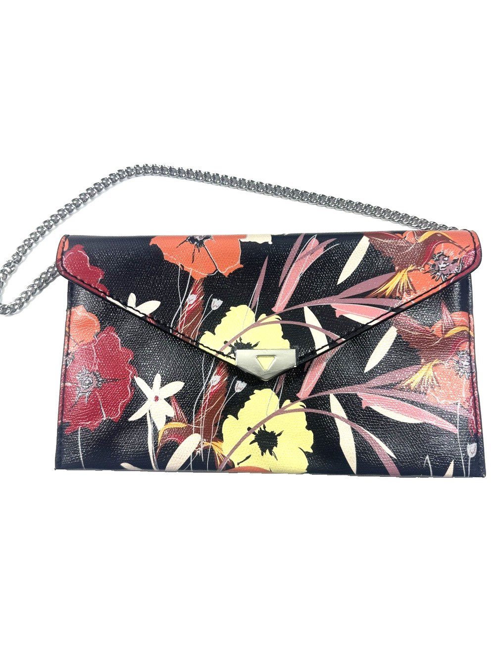 NEW Guess Floral Print Faux Leather Small Clutch Bag